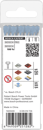 Bosch EXPERT HEX-9 multifunkciós építőipari fúrószár-csomag.